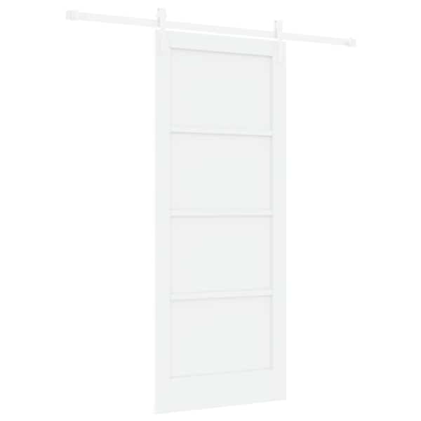vidaXL Libisev uks ORKDAL 83 x 202 cm Toekas m&auml;nnipuit Valge