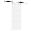 vidaXL Libisev uks ORKDAL 83 x 202 cm Toekas m&auml;nnipuit Valge ja must