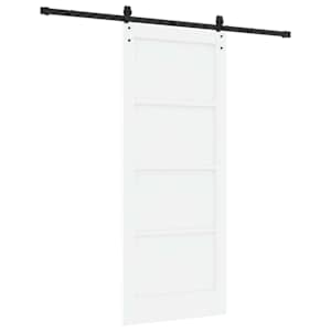 Posuvné dveře ORKDAL Bílá a černá 83 x 202 cm - obrázek 6