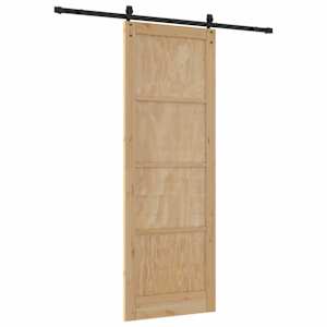Posuvné dveře ORKDAL Přirozená a černá 83 x 232 cm - obrázek 6