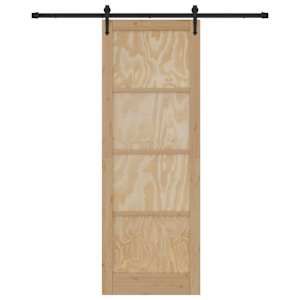 Posuvné dveře ORKDAL Přirozená a černá 83 x 232 cm - obrázek 4
