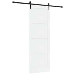 Posuvné dveře ORKDAL Bílá a černá 83 x 232 cm - obrázek 2