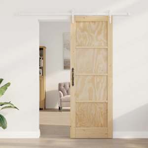 Posuvné dveře ORKDAL Přírodní a bílá 73,5 x 211 cm - obrázek 3
