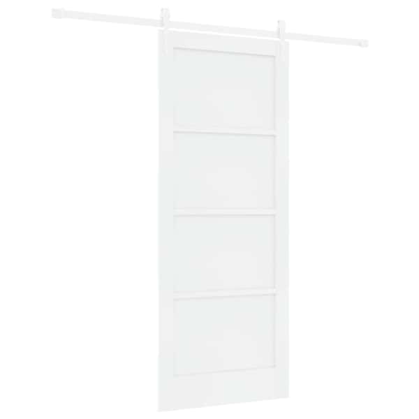 vidaXL Libisev uks ORKDAL 83 x 202 cm Toekas m&auml;nnipuit Valge