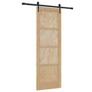 vidaXL Libisev uks ORKDAL 73,5 x 211 cm Toekas m&auml;nnipuit Naturaalne