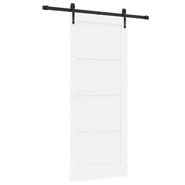 vidaXL Libisev uks ORKDAL 83 x 202 cm Toekas m&auml;nnipuit Valge