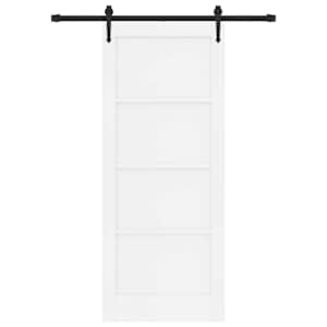 Posuvné dveře ORKDAL Bílá 83 x 202 cm Masivní borovicové dřevo - obrázek 4