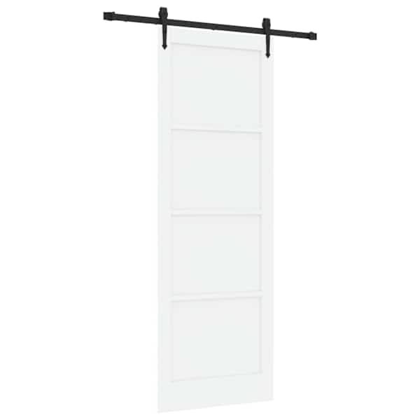 vidaXL Libisev uks ORKDAL 83 x 232 cm Toekas m&auml;nnipuit Valge