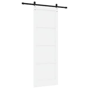 Posuvné dveře ORKDAL Bílá 83 x 232 cm Masivní borovicové dřevo - obrázek 6