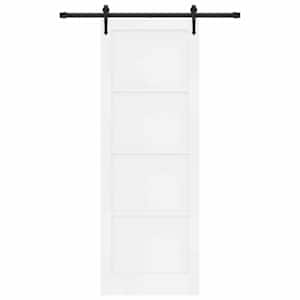 Posuvné dveře ORKDAL Bílá 83 x 232 cm Masivní borovicové dřevo - obrázek 4