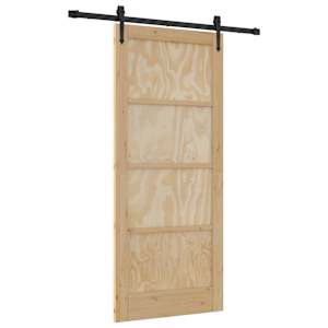 vidaXL Libisev uks ORKDAL 86 x 198,5 cm Toekas m&auml;nnipuit Naturaalne