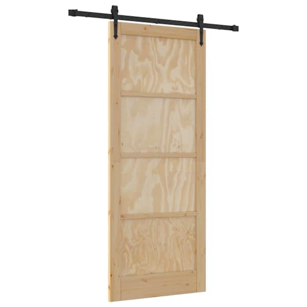 vidaXL Libisev uks ORKDAL 86 x 211 cm Toekas m&auml;nnipuit Naturaalne