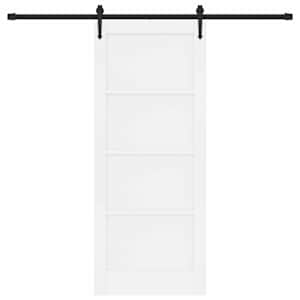 Posuvné dveře ORKDAL Bílá 83 x 202 cm Masivní borovicové dřevo - obrázek 4