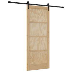 vidaXL Libisev uks ORKDAL 86 x 211 cm Toekas m&auml;nnipuit Naturaalne