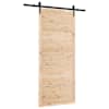 vidaXL Libisev uks 80 x 208 cm Toekas m&auml;nnipuit Naturaalne
