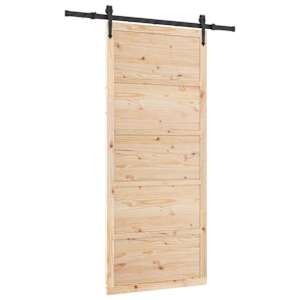 vidaXL Libisev uks 80 x 208 cm Toekas m&auml;nnipuit Naturaalne