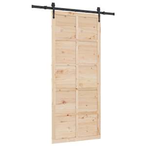 vidaXL Libisev uks 80 x 208 cm Toekas m&auml;nnipuit Naturaalne