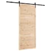 vidaXL Libisev uks 100 x 208 cm Toekas m&auml;nnipuit Naturaalne