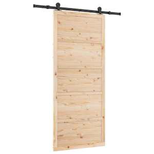 vidaXL Libisev uks Naturaalne 80 x 208 cm Toekas m&auml;nnipuit