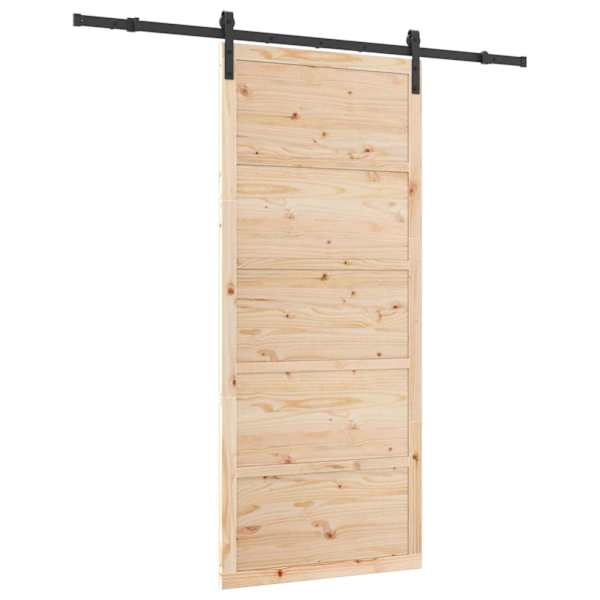 vidaXL Libisev uks Naturaalne 100 x 208 cm Toekas m&auml;nnipuit