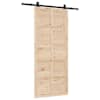 vidaXL Libisev uks 80 x 208 cm Toekas m&auml;nnipuit Naturaalne