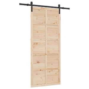 vidaXL Libisev uks Naturaalne 80 x 208 cm Toekas m&auml;nnipuit