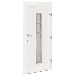 Přední dveře Bílá 108 x 208 cm PVC - obrázek 10