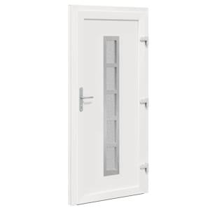 Přední dveře Bílá 98 x 208 cm PVC - obrázek 10
