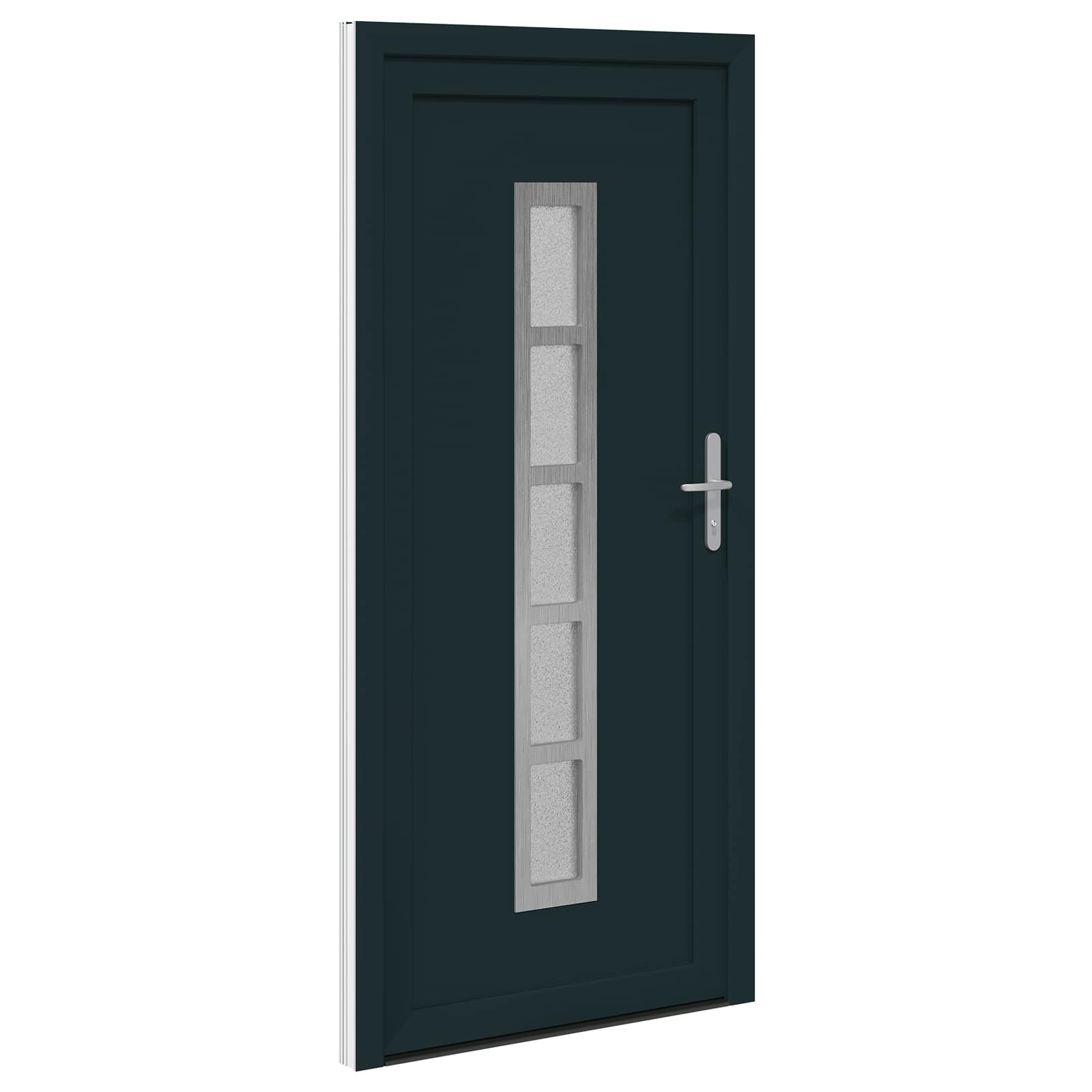 vidaXL Vordertür Anthrazit 98 x 200 cm PVC – Bild 5