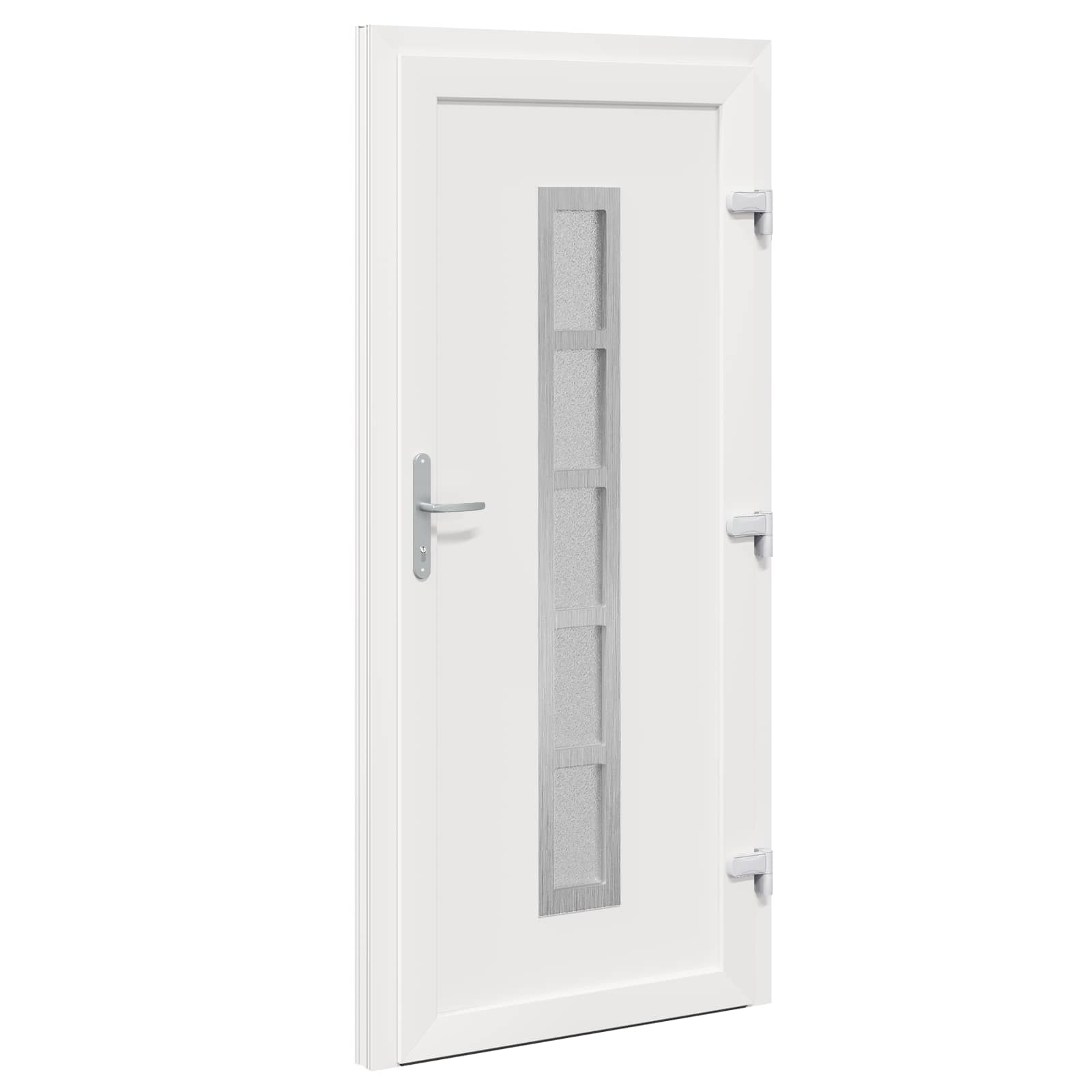 vidaXL Vordertür Anthrazit 98 x 200 cm PVC – Bild 10
