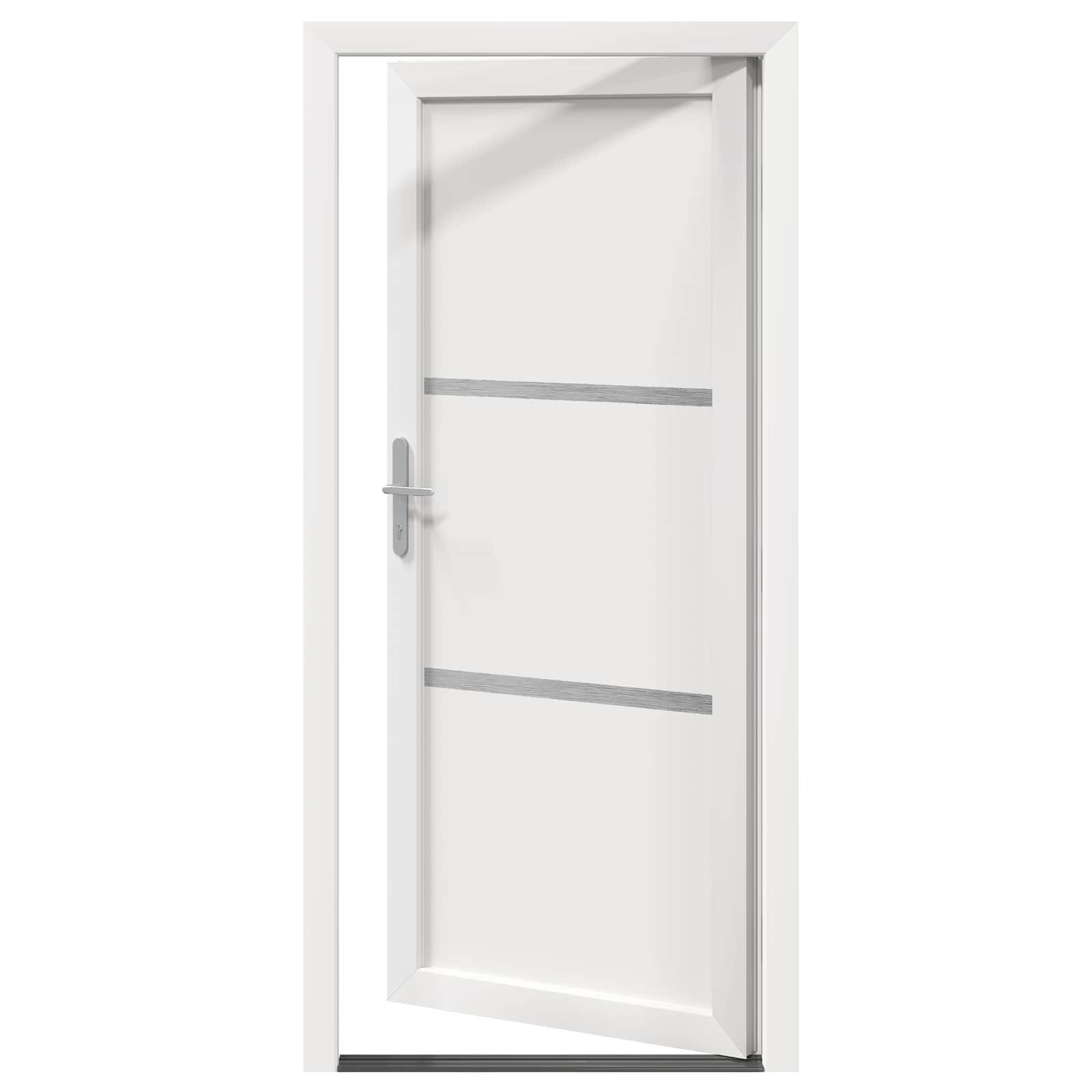 vidaXL Vordertür Weiß 108 x 208 cm PVC – Bild 6