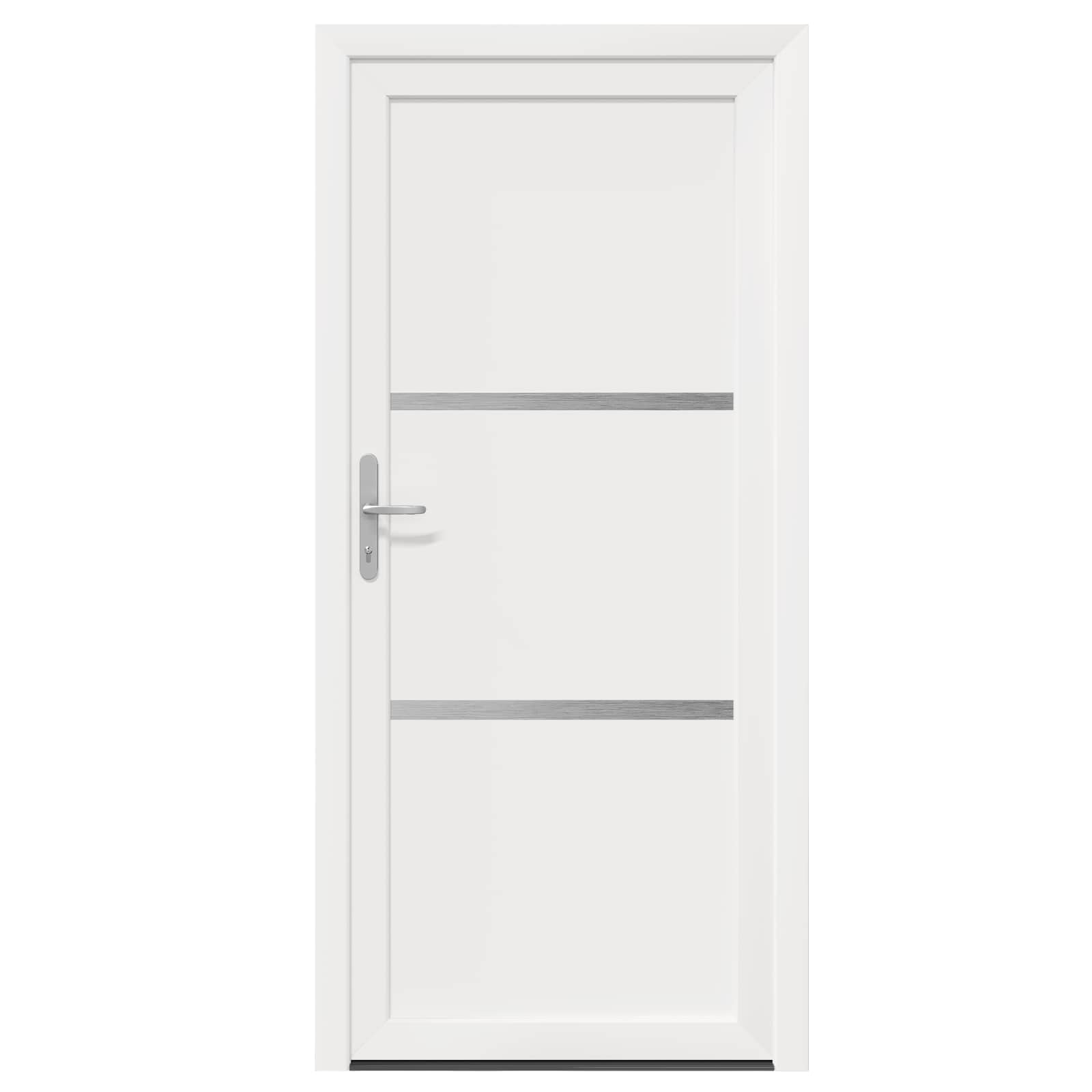vidaXL Vordertür Weiß 108 x 208 cm PVC – Bild 7