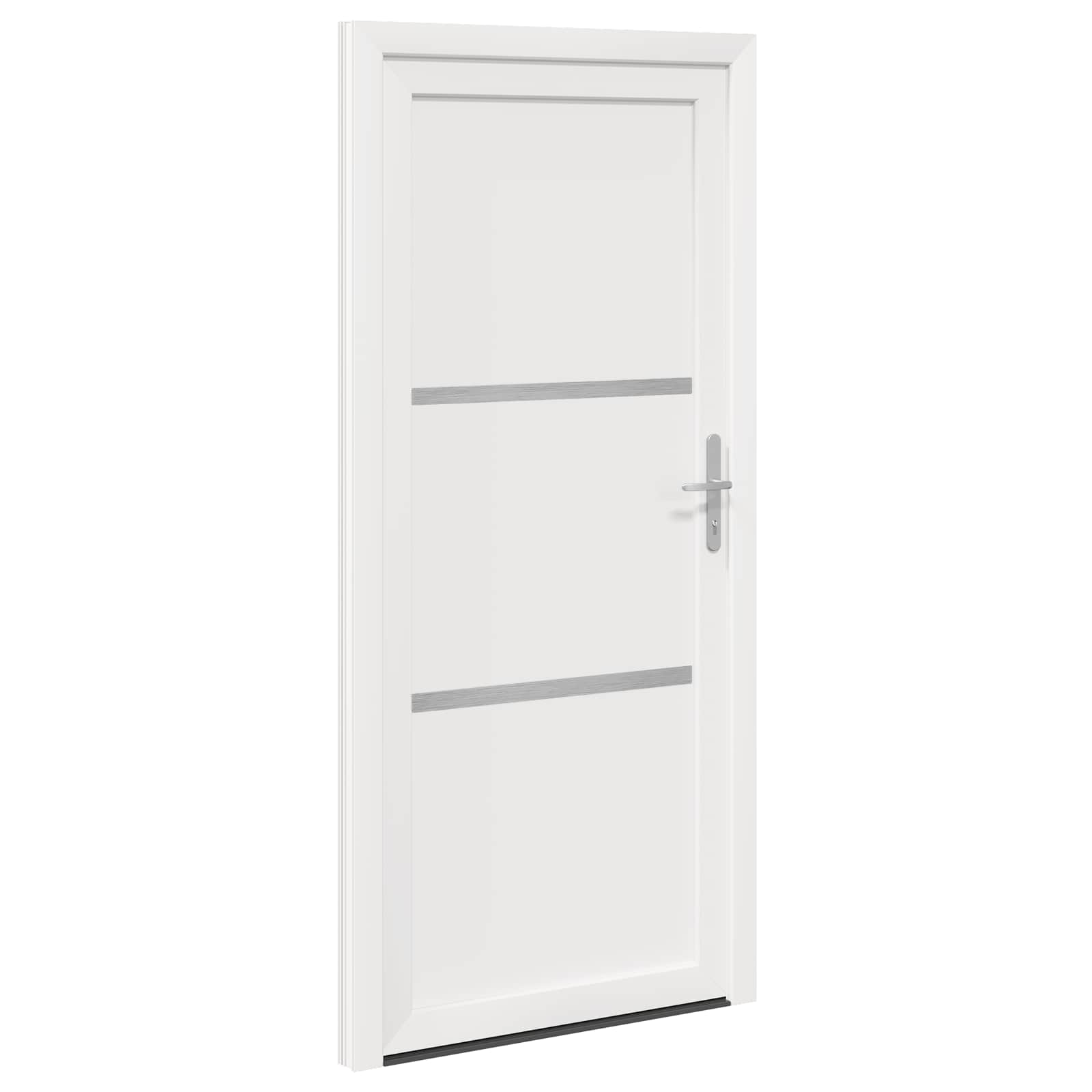 vidaXL Vordertür Weiß 98 x 200 cm PVC – Bild 5