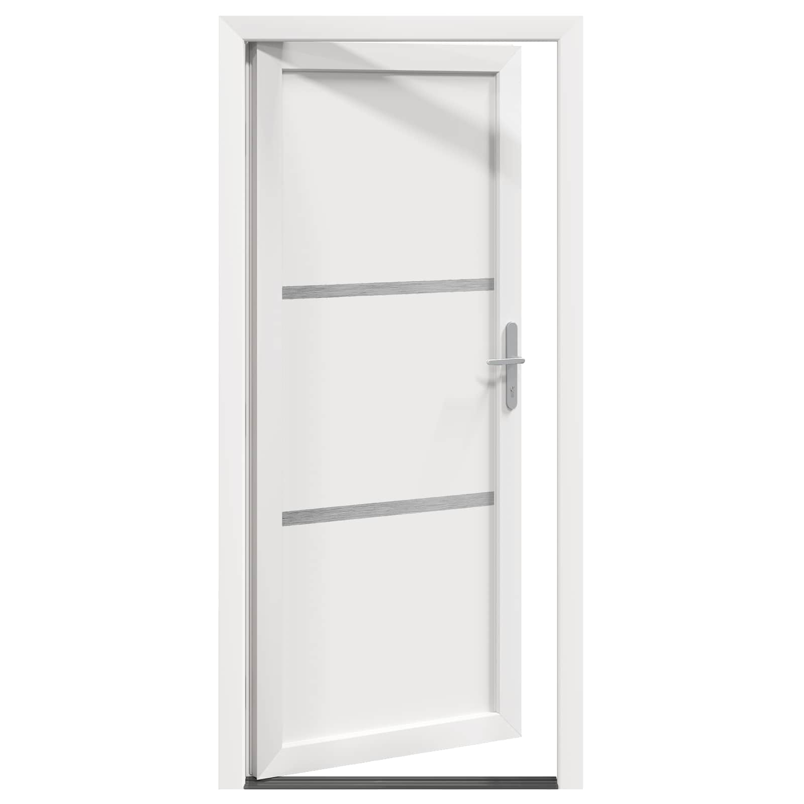 vidaXL Vordertür Weiß 98 x 200 cm PVC – Bild 6