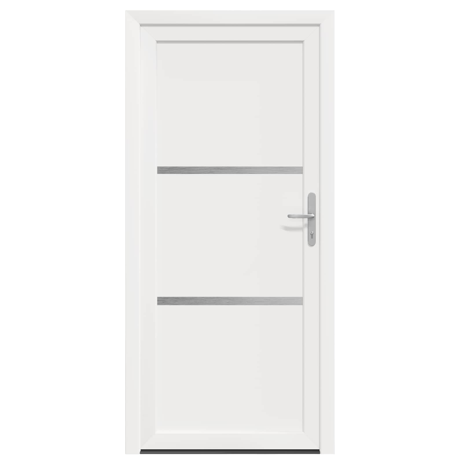 vidaXL Vordertür Weiß 98 x 200 cm PVC – Bild 7