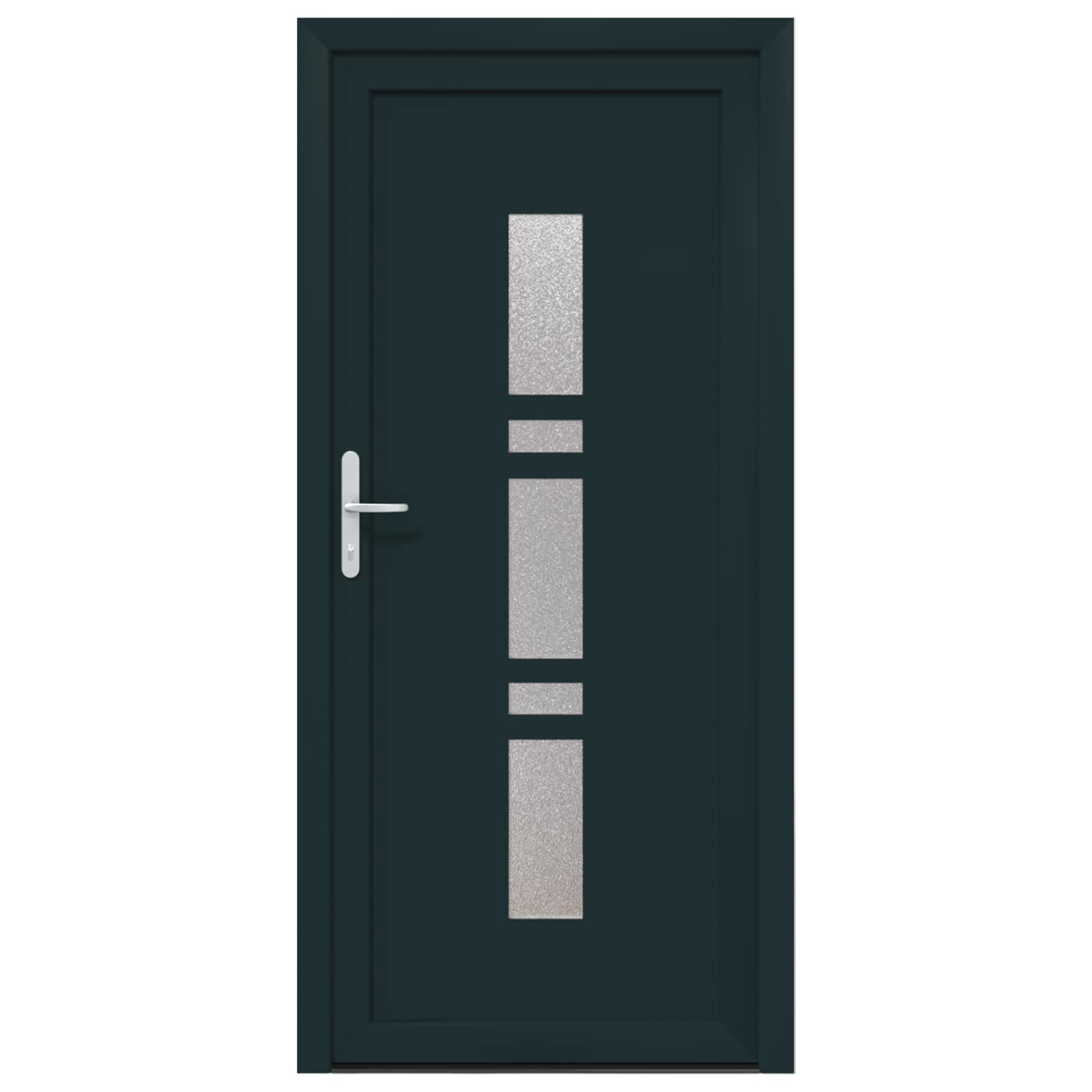 vidaXL Vordertür Anthrazit 98 x 208 cm PVC – Bild 7
