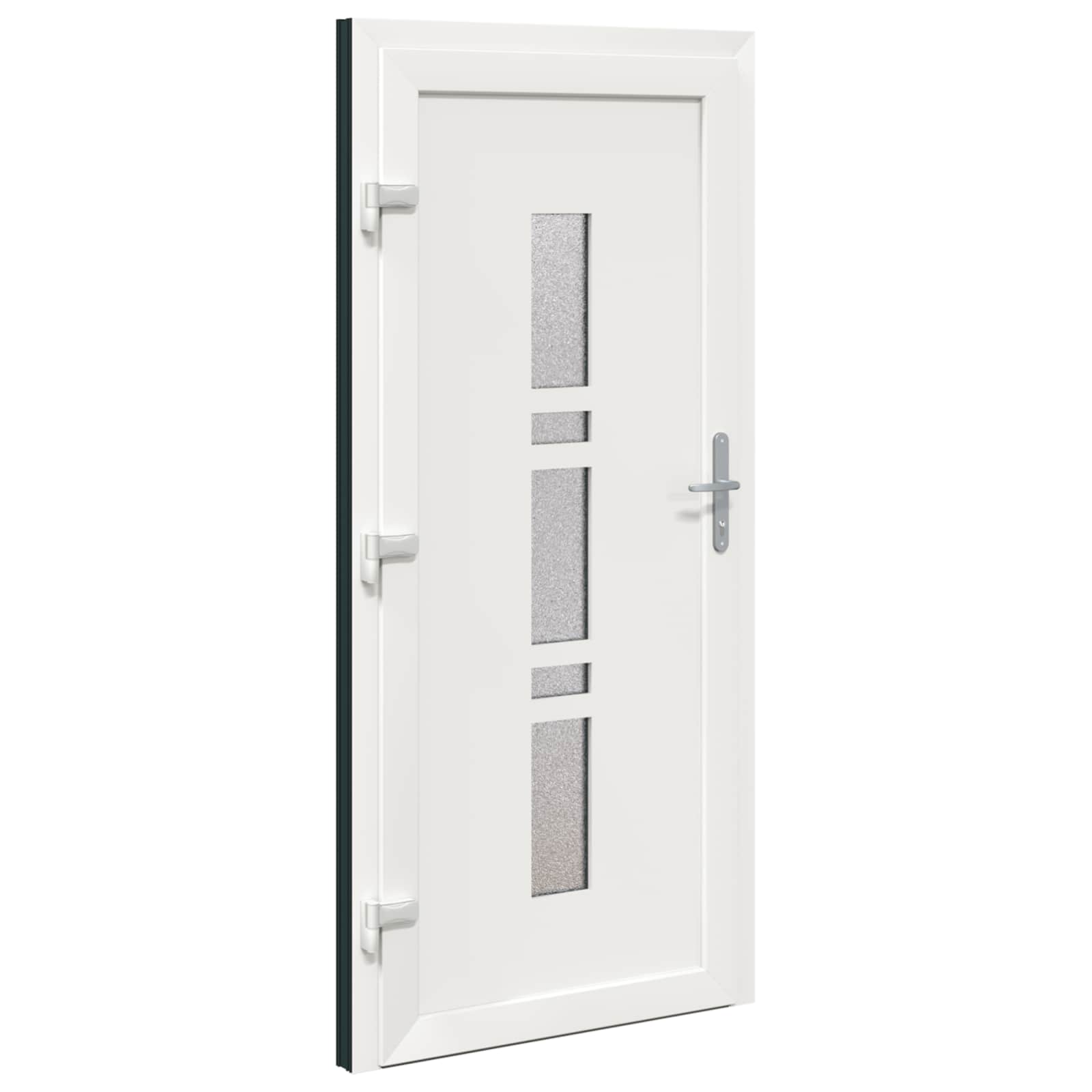 vidaXL Vordertür Anthrazit 108 x 208 cm PVC – Bild 10