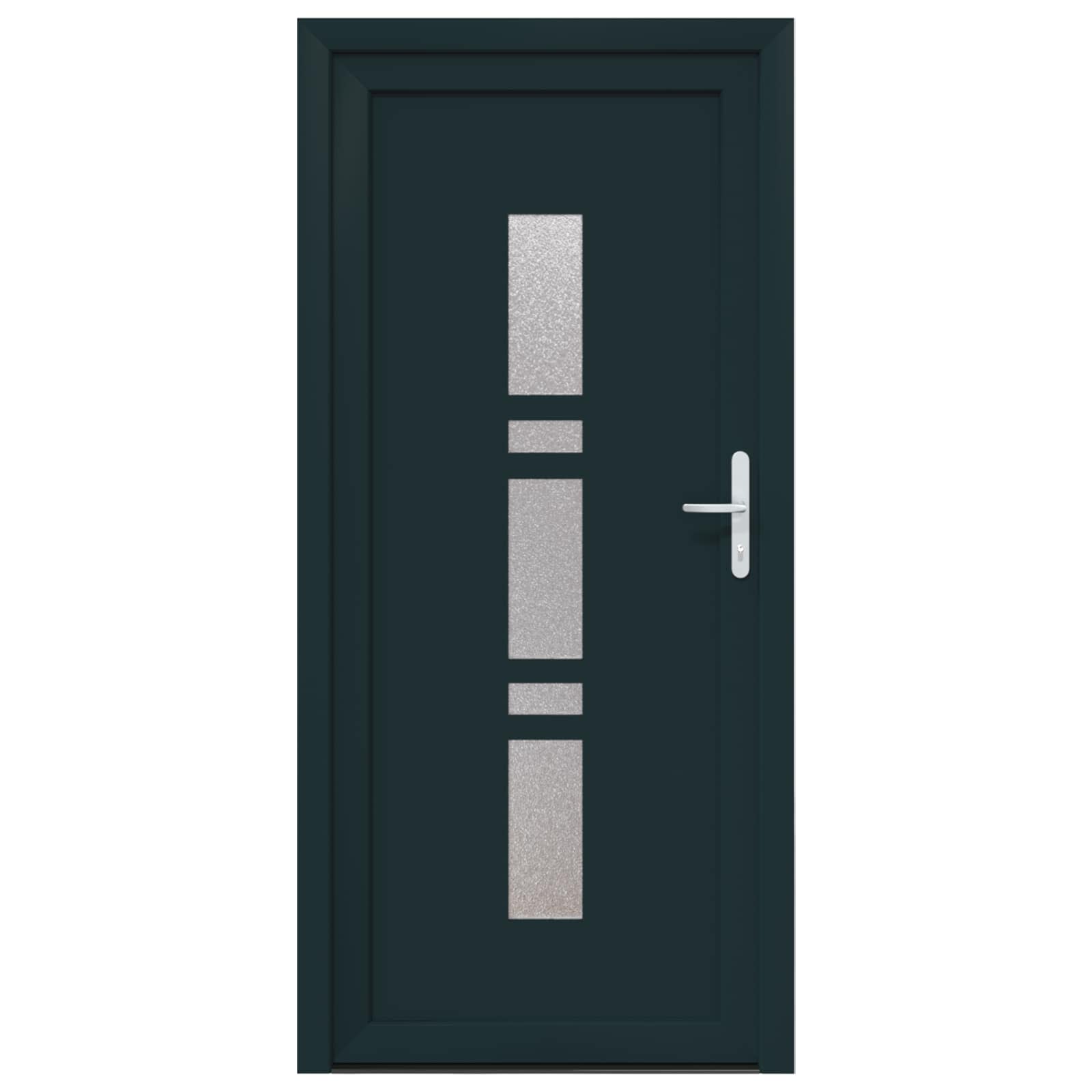 vidaXL Vordertür Anthrazit 98 x 200 cm PVC – Bild 7