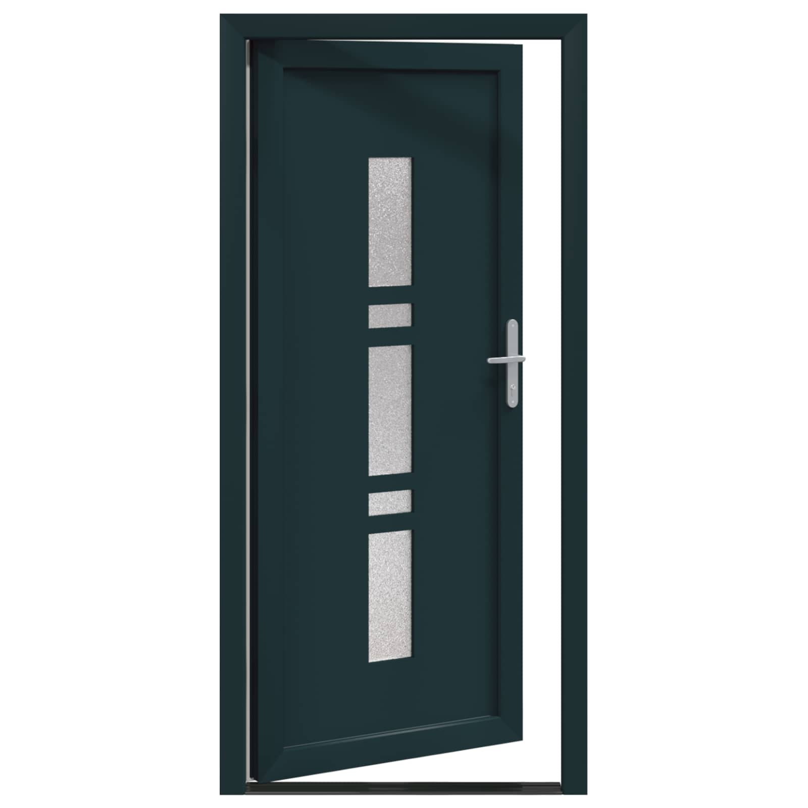 vidaXL Vordertür Anthrazit 108 x 208 cm PVC – Bild 6