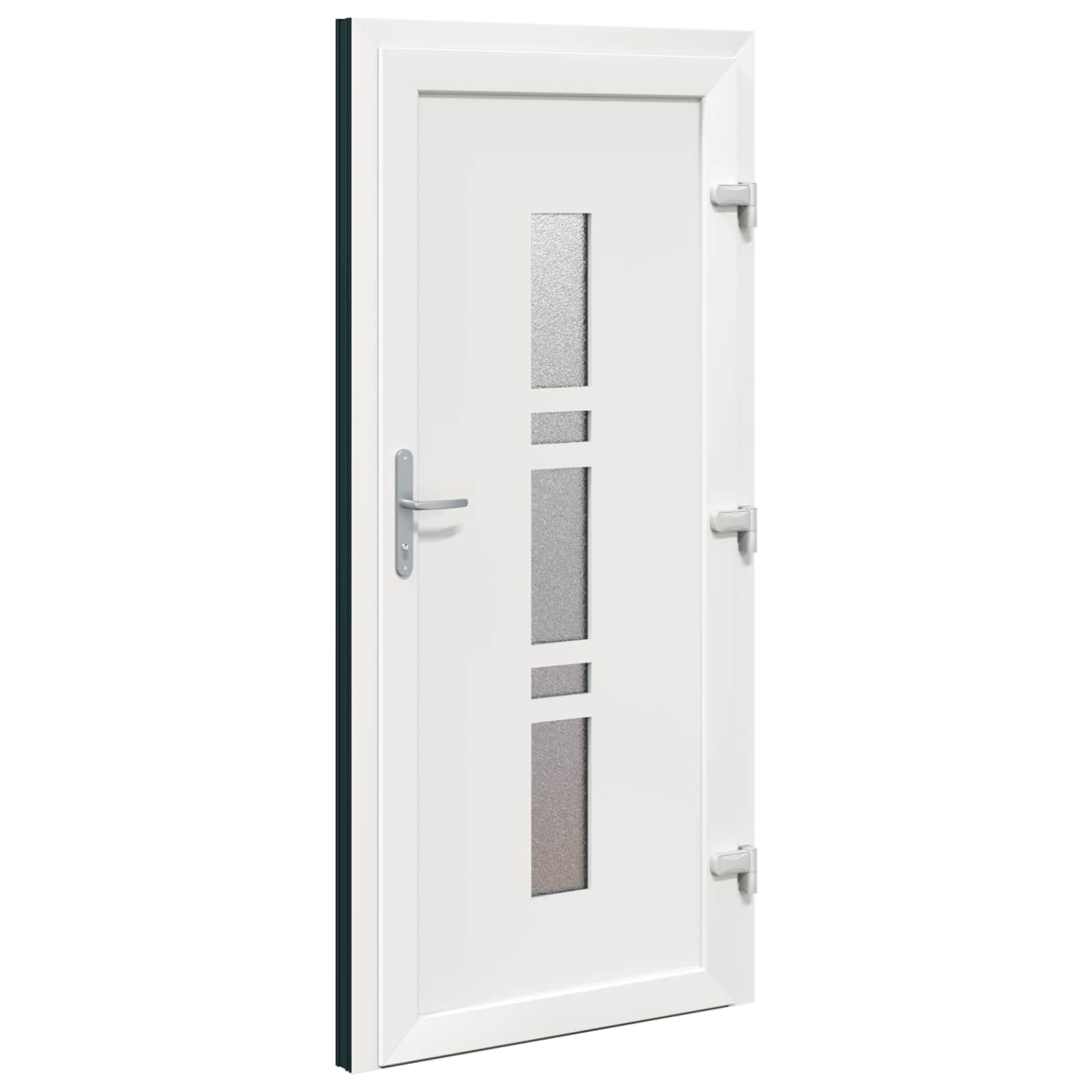 vidaXL Vordertür Anthrazit 108 x 208 cm PVC – Bild 10