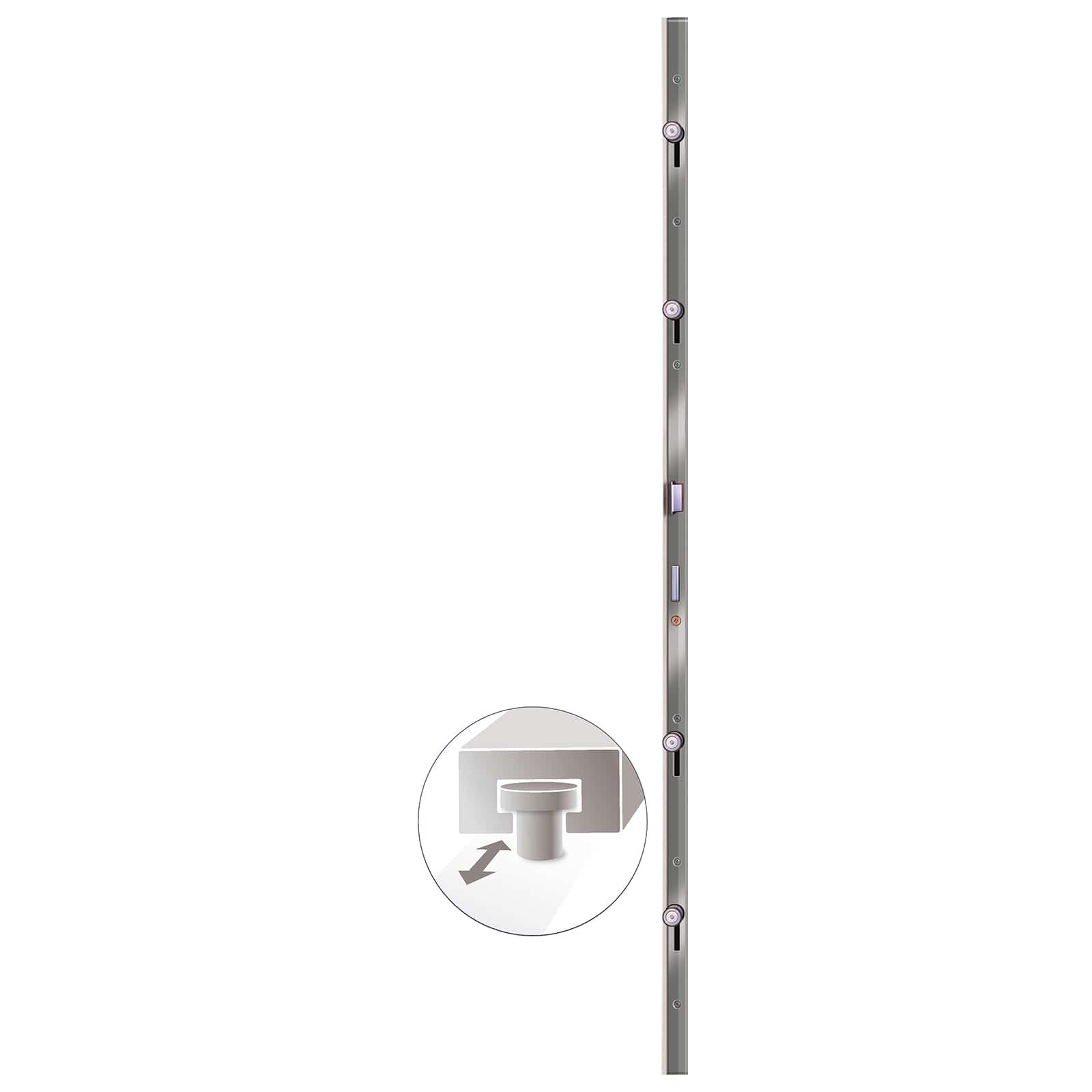 Přední dveře Antracitová 110 x 210 cm PVC - obrázek 13