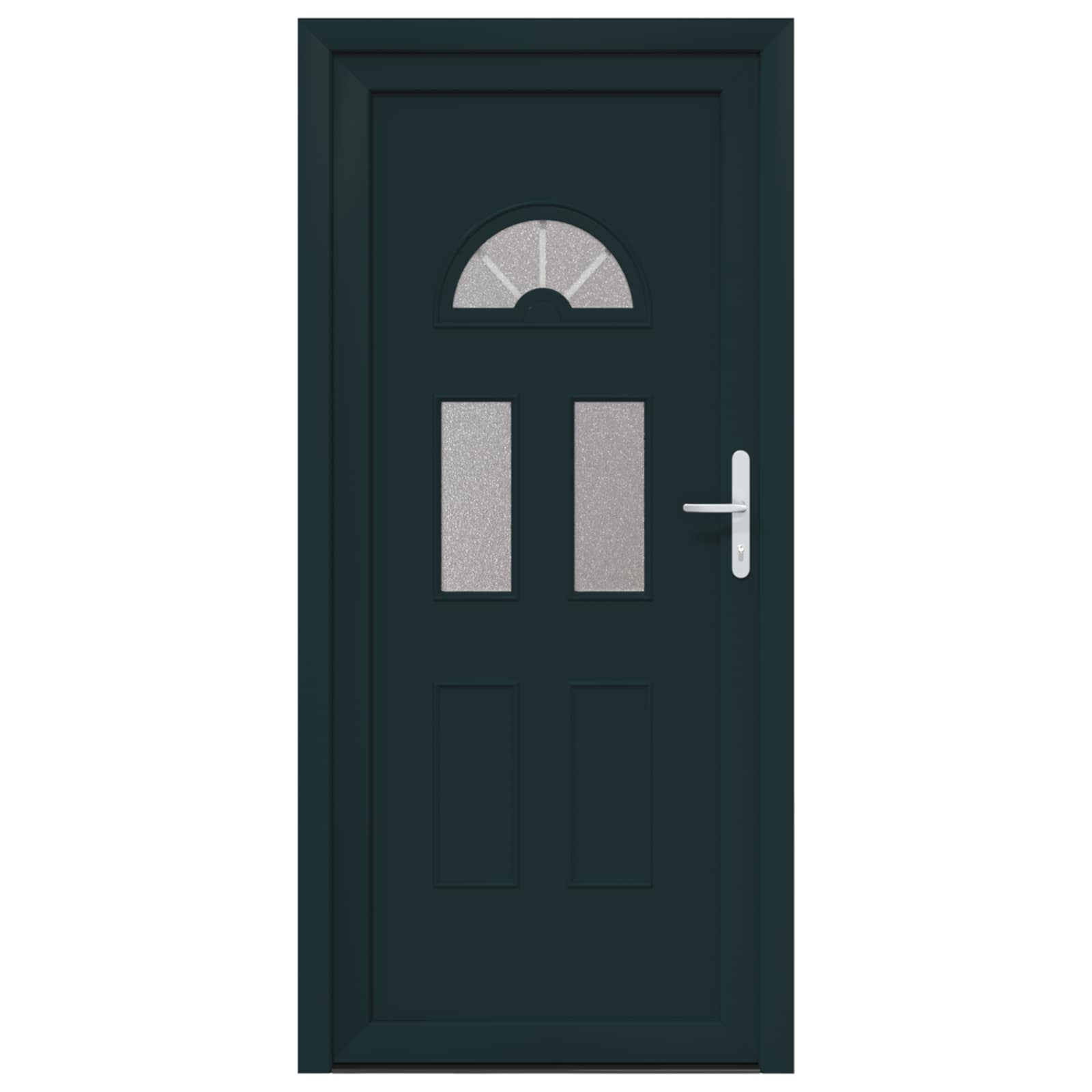 vidaXL Vordertür Anthrazit 98 x 198 cm PVC – Bild 7