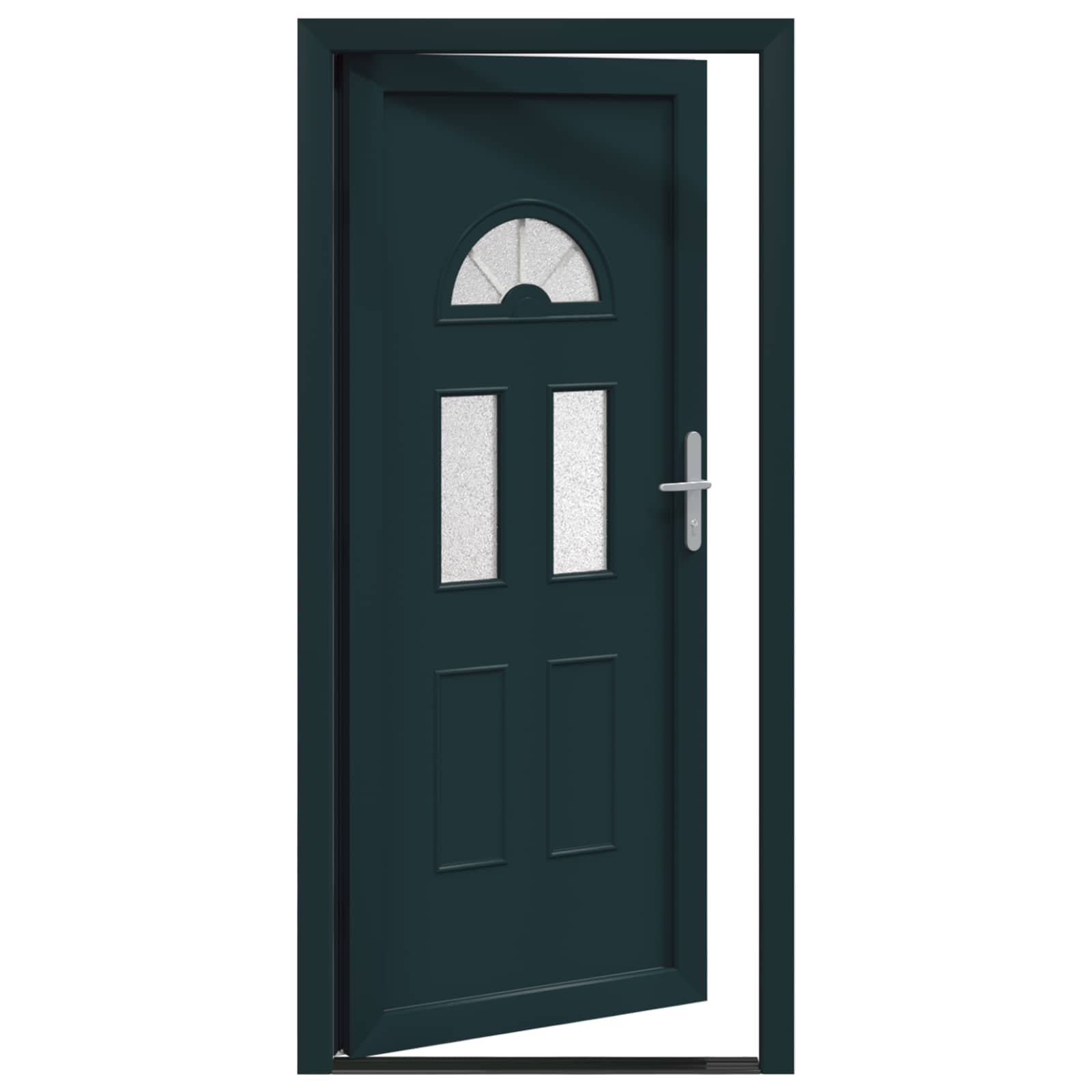 vidaXL Vordertür Anthrazit 88 x 200 cm PVC – Bild 6