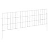 vidaXL Aia aed koos toega 48 tk 95 x 30 cm Tsingitud teras H&otilde;bedane