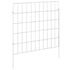 vidaXL Aia aed koos toega 48 tk 55 x 50 cm Tsingitud teras H&otilde;bedane