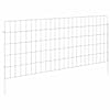 vidaXL Aia aed koos toega 48 tk 115 x 50 cm Tsingitud teras H&otilde;bedane