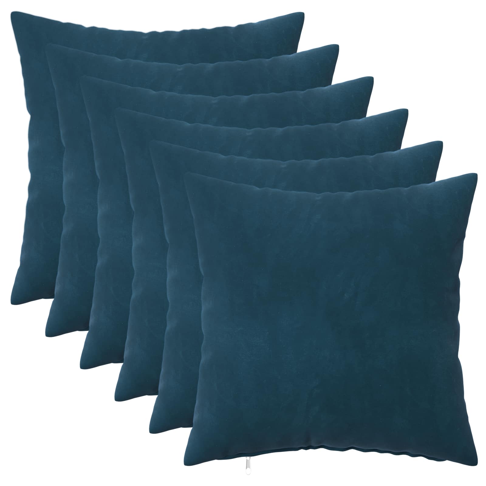Kussen met kussen HEERLEN 6 st Blauw fluweel image 1