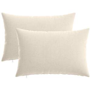 vidaXL Padi 2 tk HEERLEN Kreemjas 30 x 50 cm &Scaron;en&uuml;&uuml;lfabric