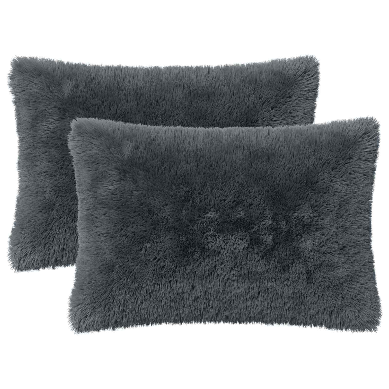 Kussen met kussen HEERLEN 2 st Antraciet PV Fleece image 1