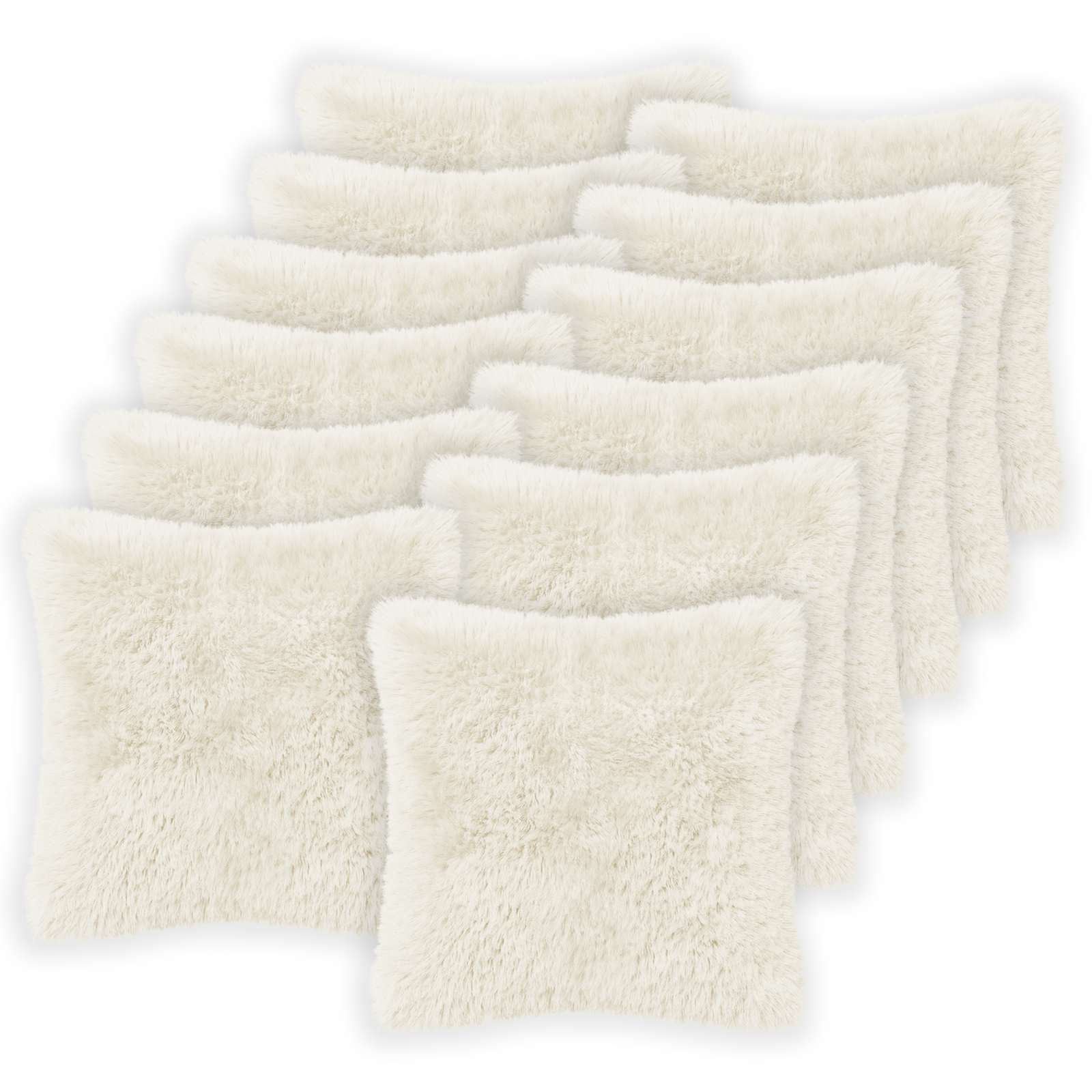 Kussen met kussen HEERLEN 12 st Wit PV Fleece image 2